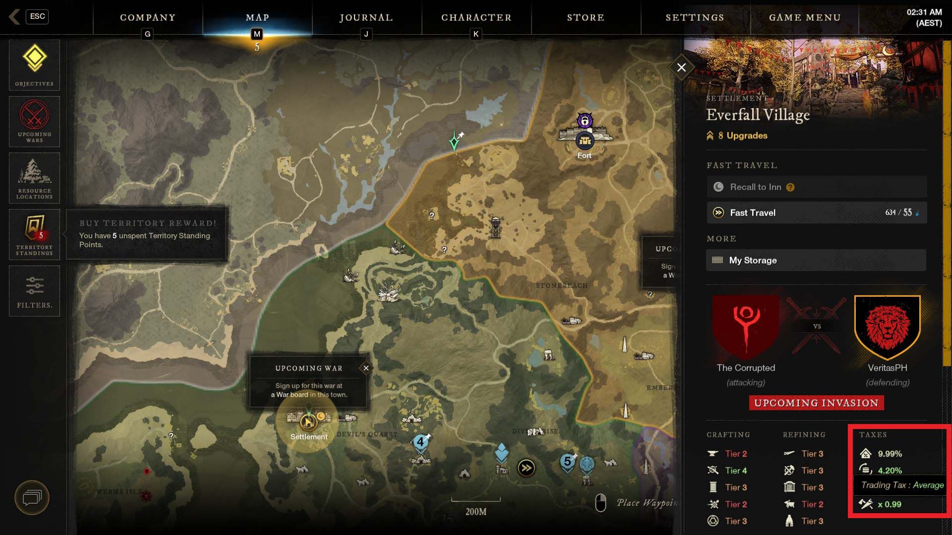Everfall Trading Tax New World Gold Guide How to Farm Gold As A Beginner