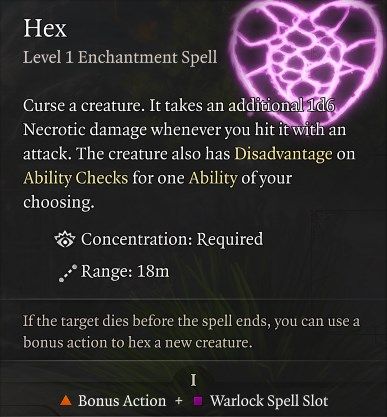 Hex Spell Baldur&rsquo;s Gate 3 Best Spells Guide