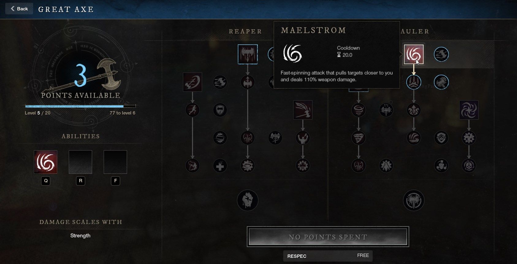 Maelstrom Great Axe Ability New World Weapon Guide Best Weapon Skills And Abilities For Your Builds