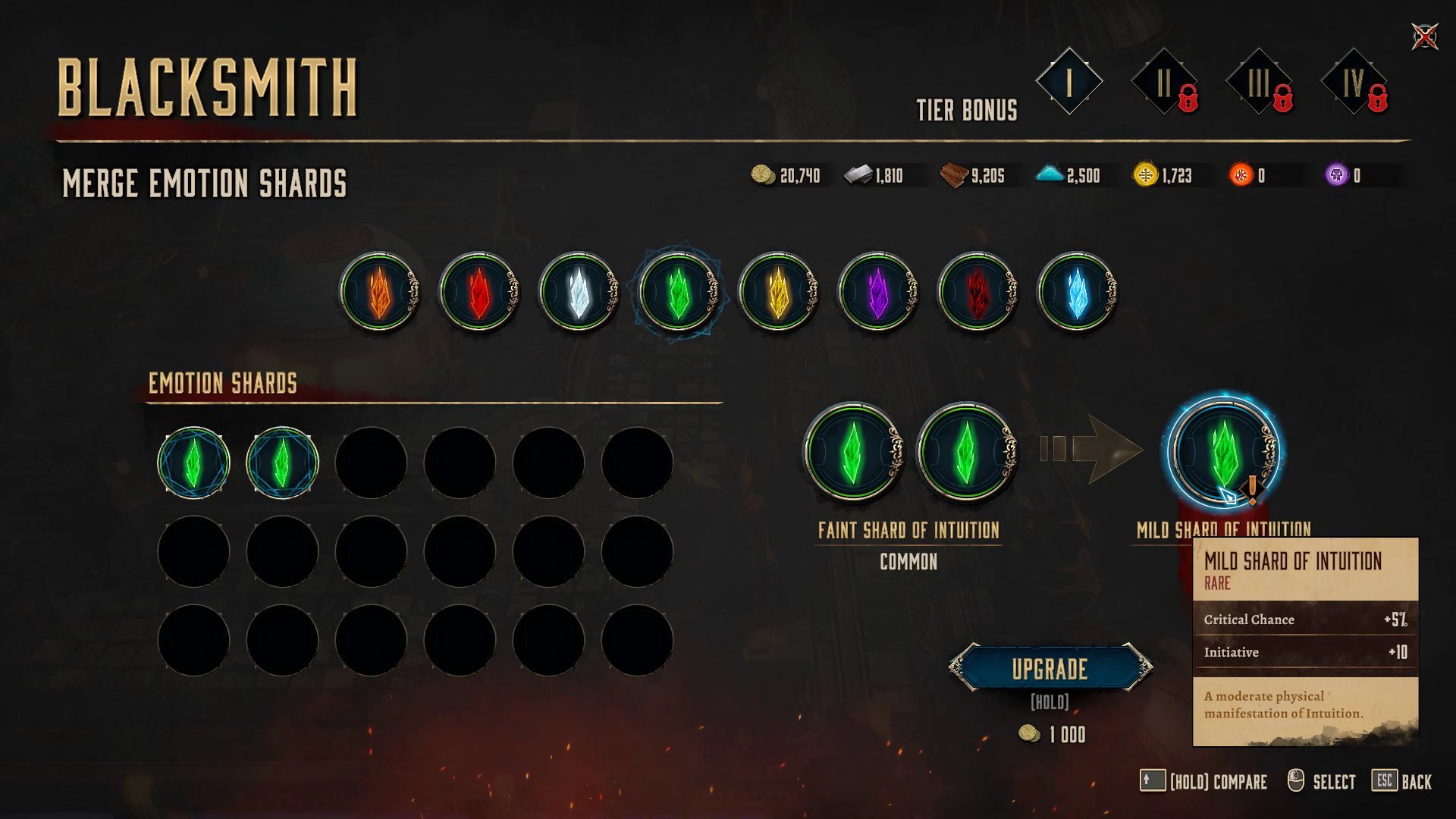 Merging of Emotion Shards in Ylian in Disciples Liberation