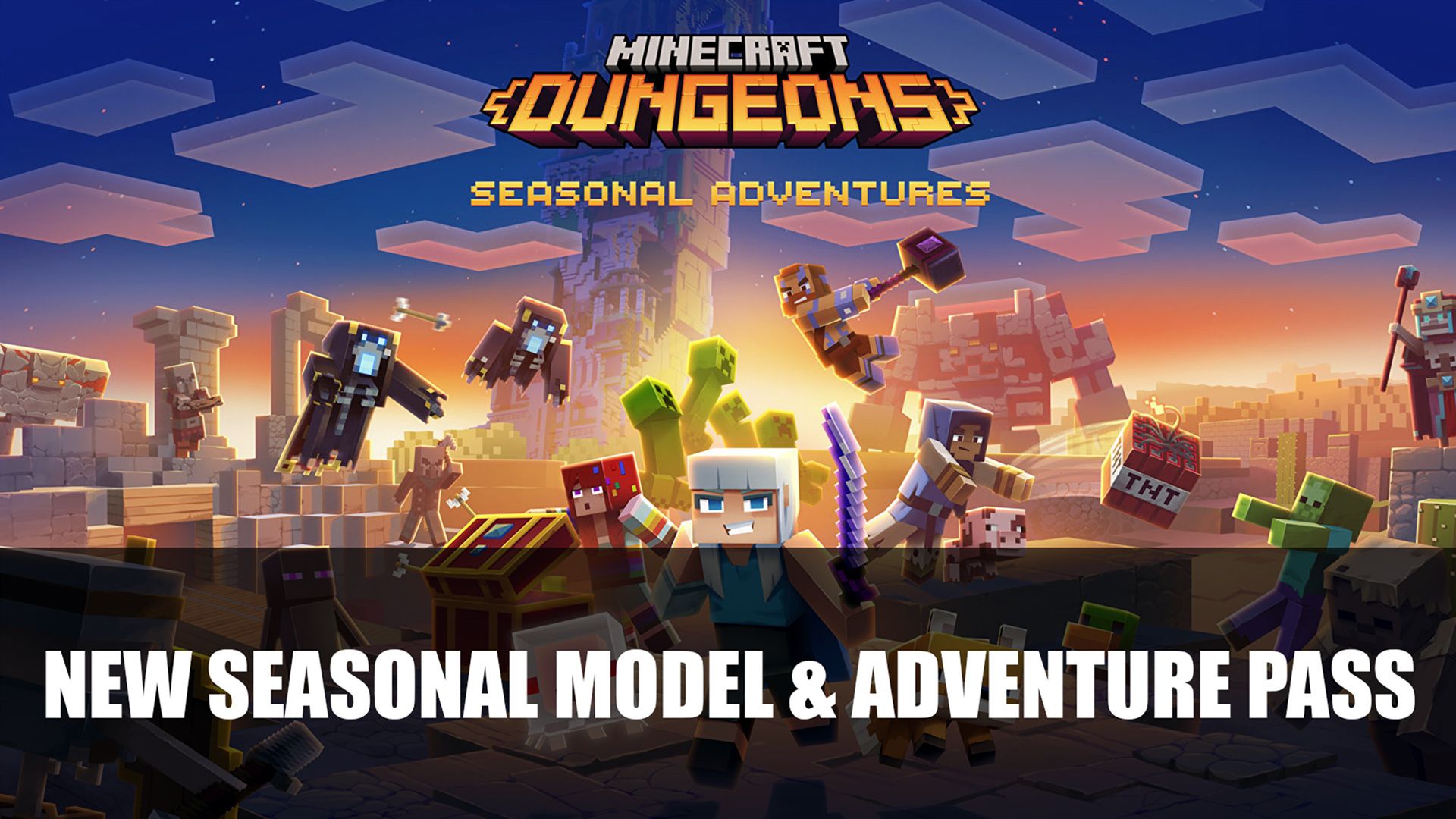 Minecraft Dungeons Seasonal Model And Adventure Pass
