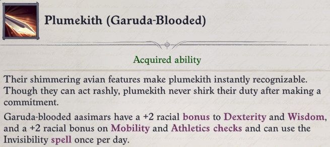 Plumekith (Garuda-Blooded) Heritage Zen Archer Monk Pathfinder Wrath of the Righteous Build