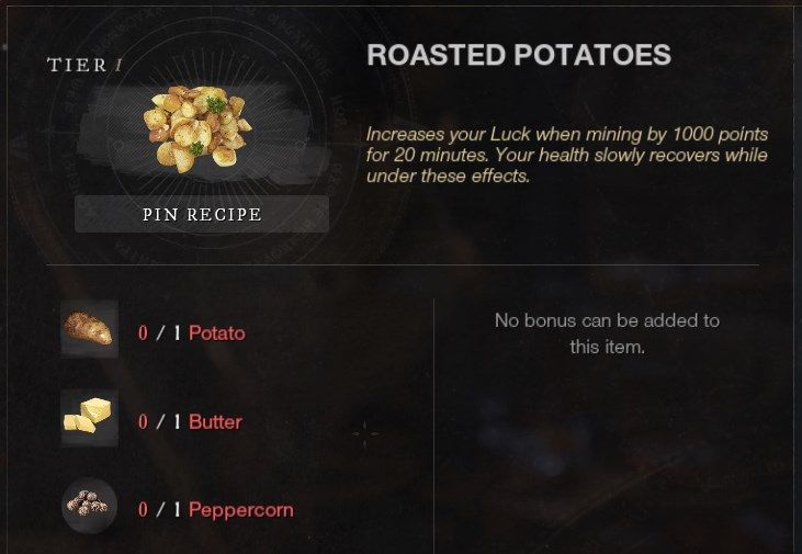 Roasted Potatoes New World Best Crafting Professions For Any Level