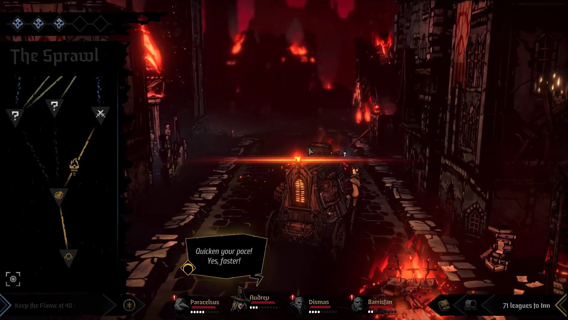 Running Over Objects on the Ground in Darkest Dungeon 2 Early Access