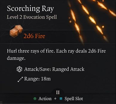 Scorching Ray Spell Baldur&rsquo;s Gate 3 Best Spells Guide