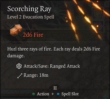 Scorching Ray Spell Baldur&rsquo;s Gate 3 Builds Sorcerer Class Guide