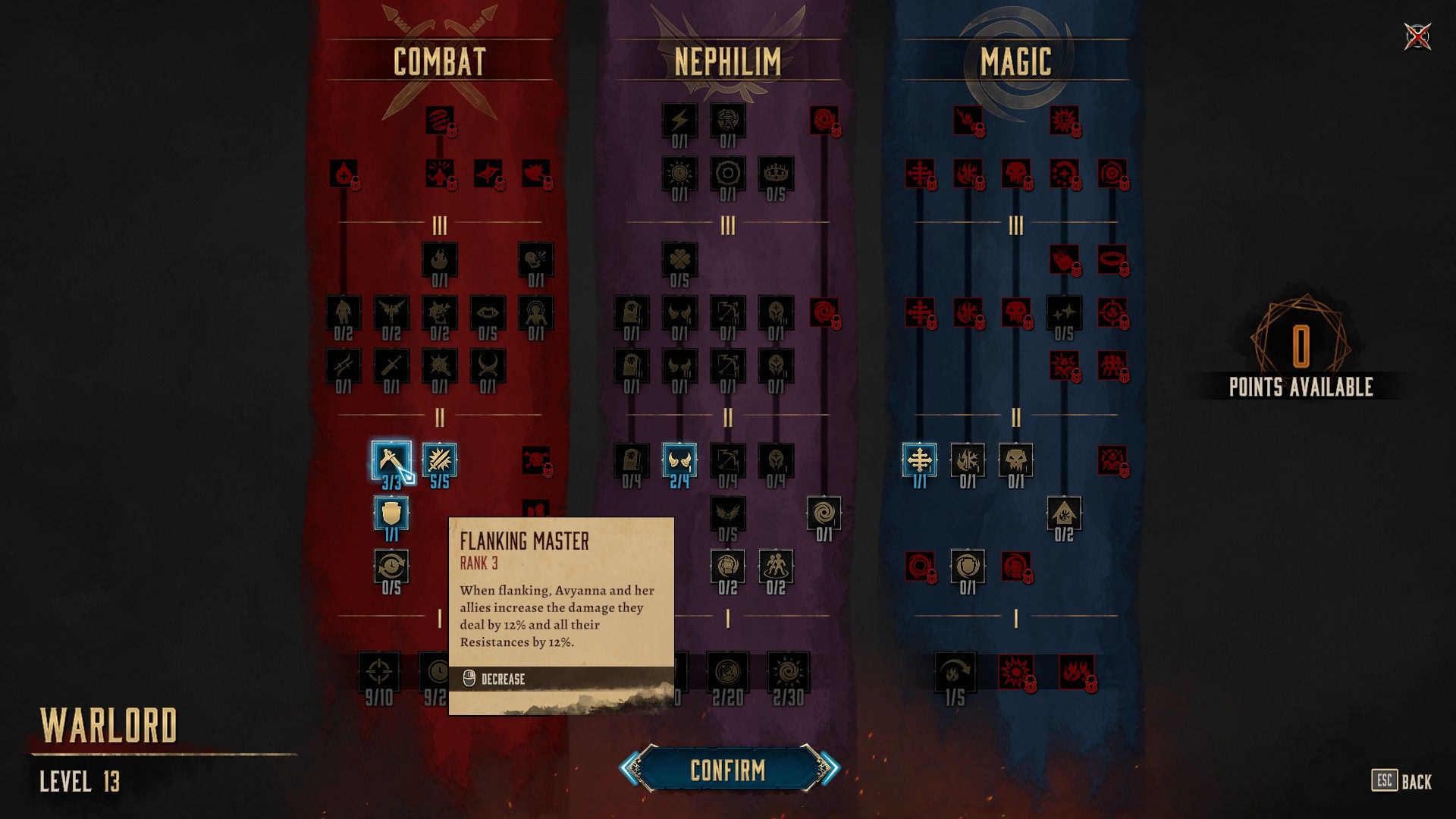 Skill Trees in Disciples Liberation