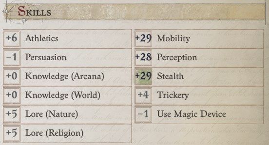 Skills at Level 20 Cult Leader Warpriest Pathfinder Wrath Of The Righteous Build
