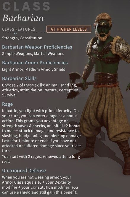 Barbarian Class Solasta Primal Calling DLC Overview Impressions