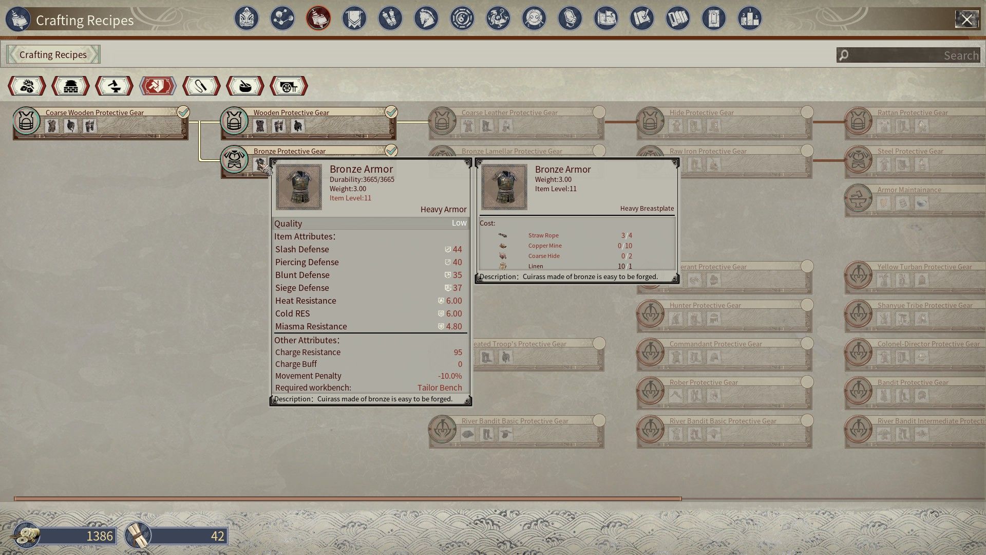 Bronze Gear in Myth of Empires Early Access Gameplay Overview