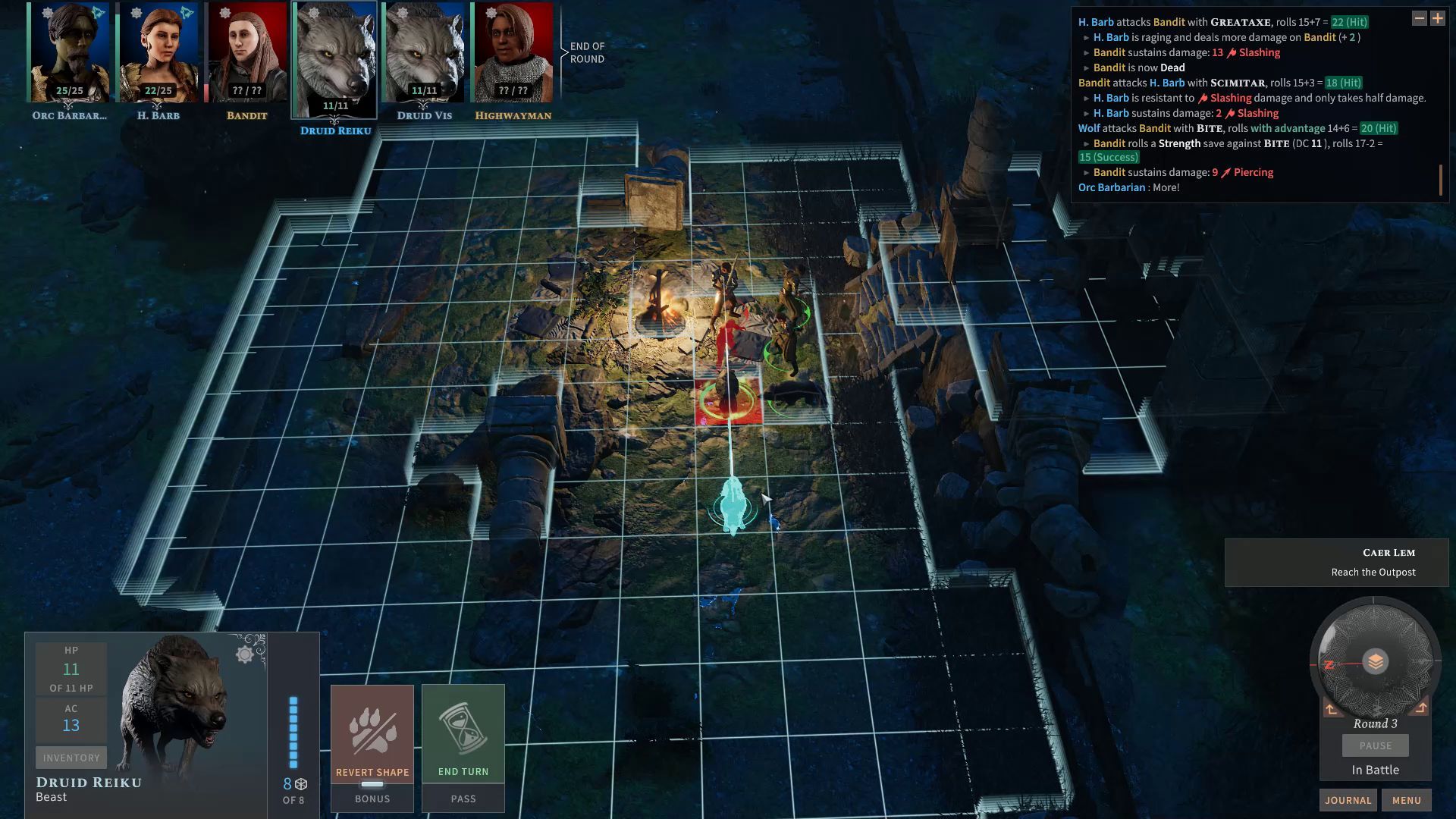 Druids and Barbarians in Combat Solasta Primal Calling DLC Overview Impressions