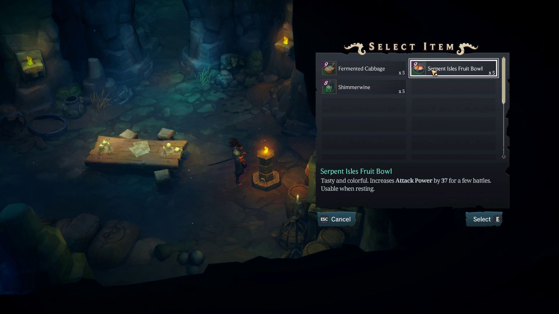 Eating a Meal in Rest Points for the Ruined King A League of Legends Story