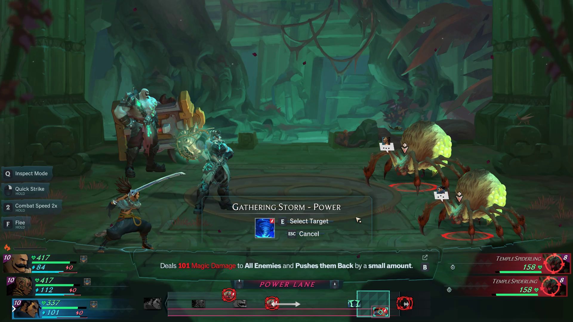 Gathering Storm Lane Ability in the Power Lane for the Ruined King A League of Legends Story