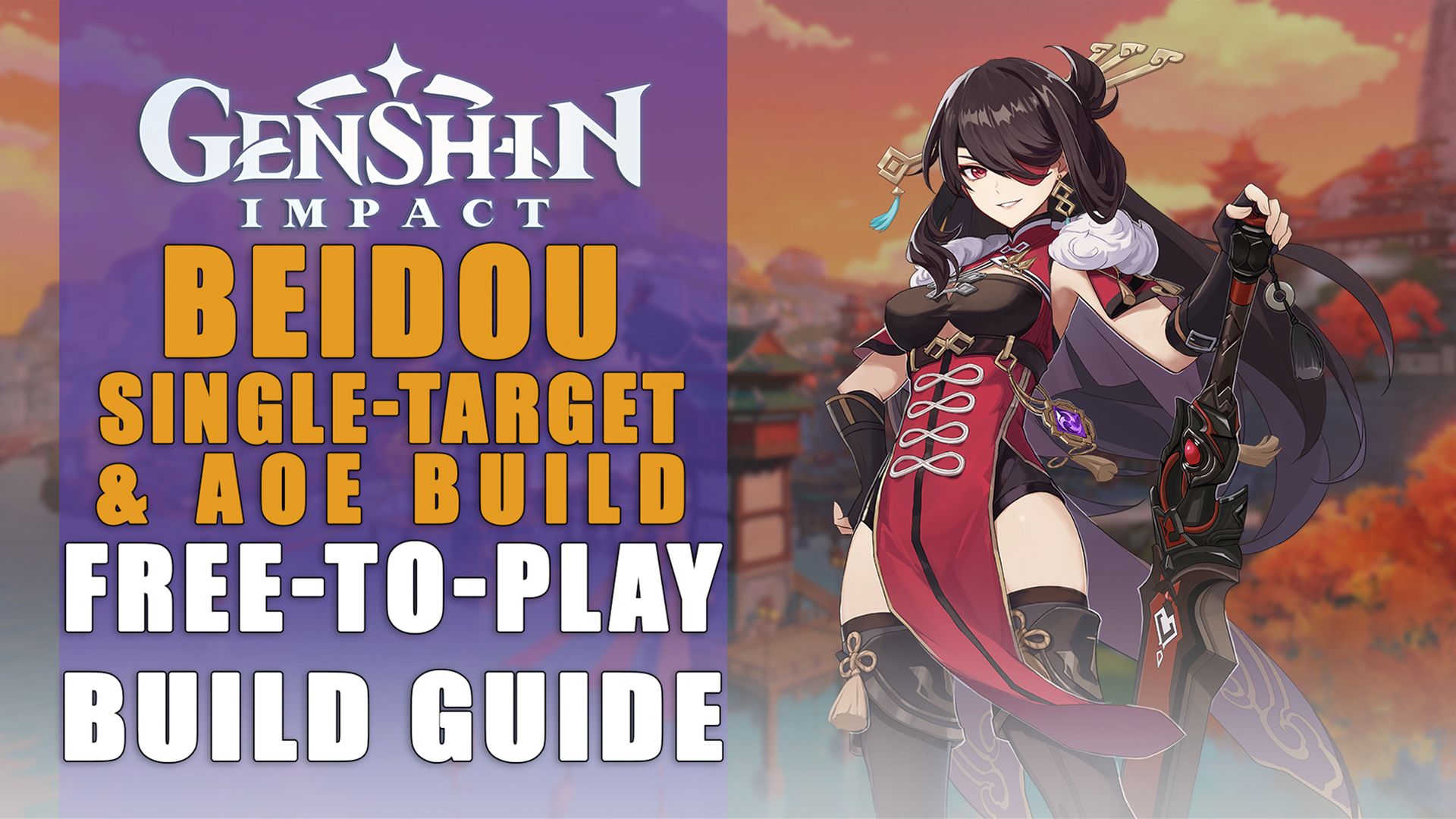 Genshin Impact Beidou Wolf of Land and Sea Build Single Target and AOE
