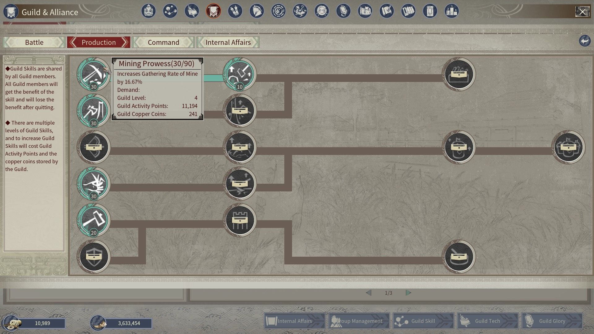 Guild Skill Mining Prowess in Myth of Empires Early Access