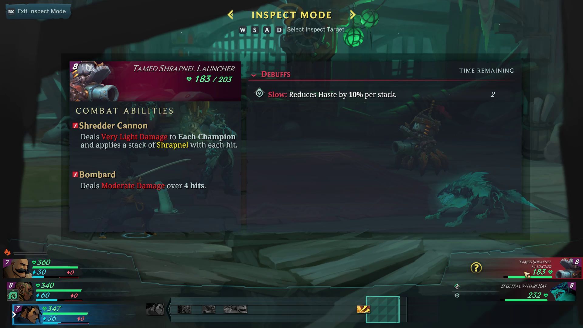 Inspect Mode in Combat for the Ruined King A League of Legends Story