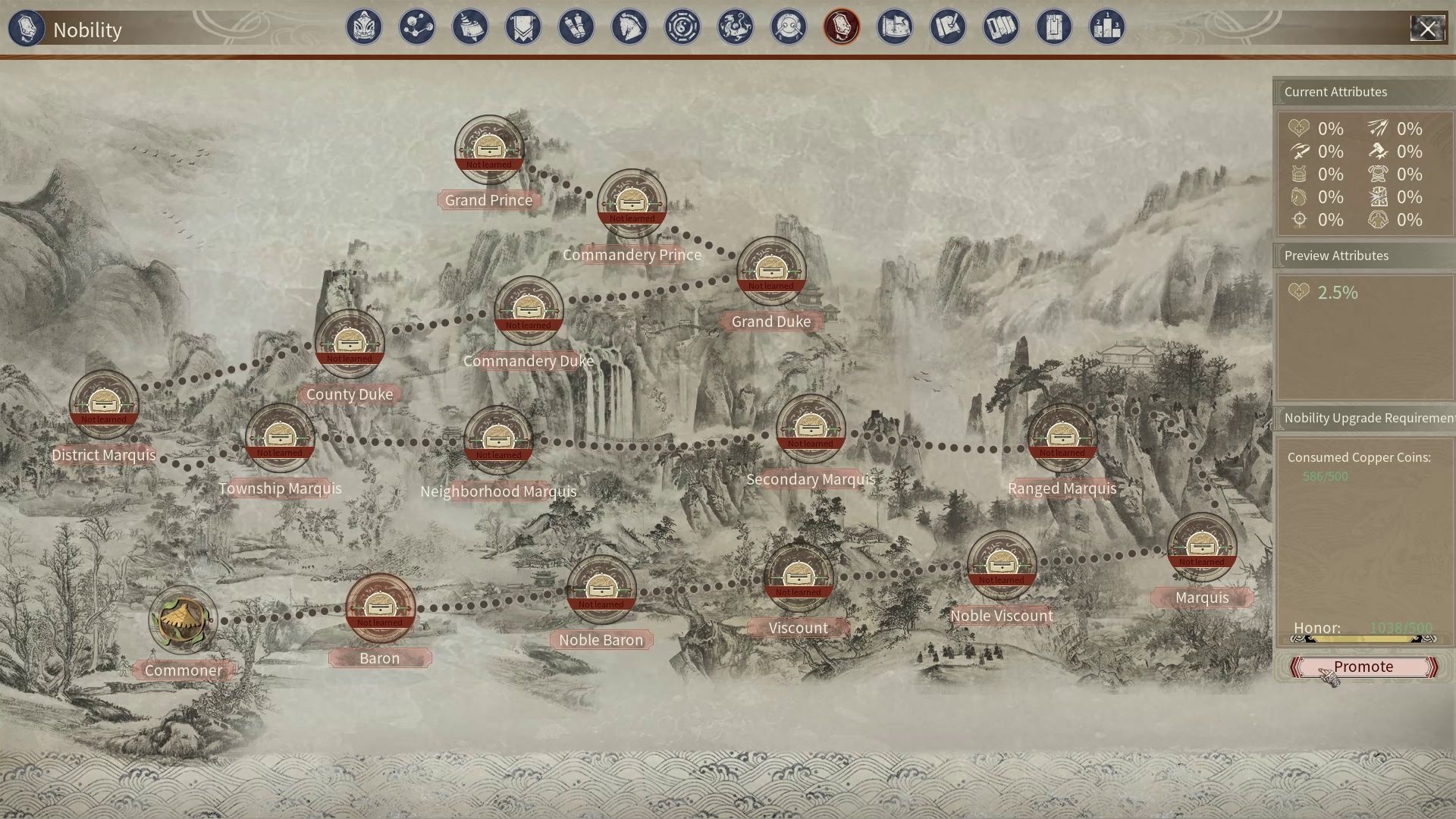 Nobility in Myth of Empires Early Access Gameplay Overview
