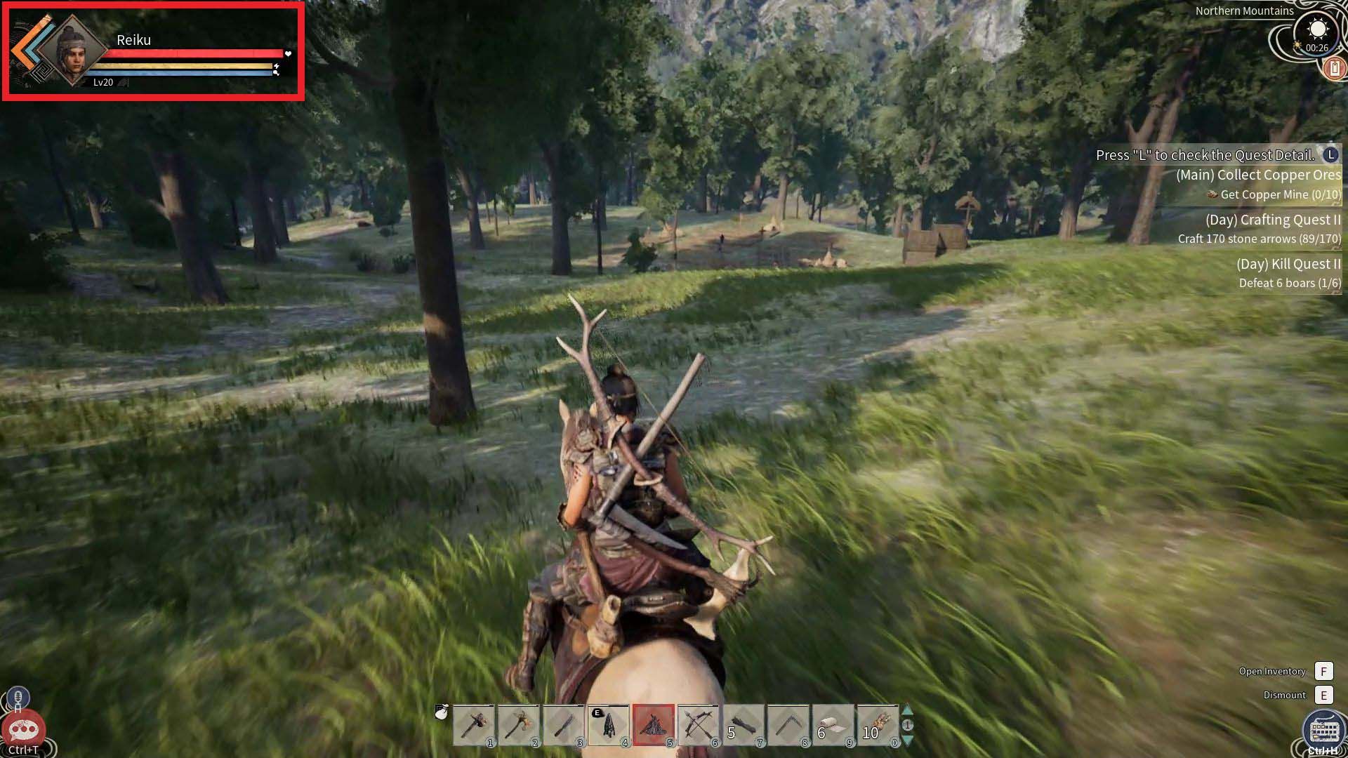 Stamina and Fullness While Mounting a Horse in Myth of Empires Early Access Gameplay Overview