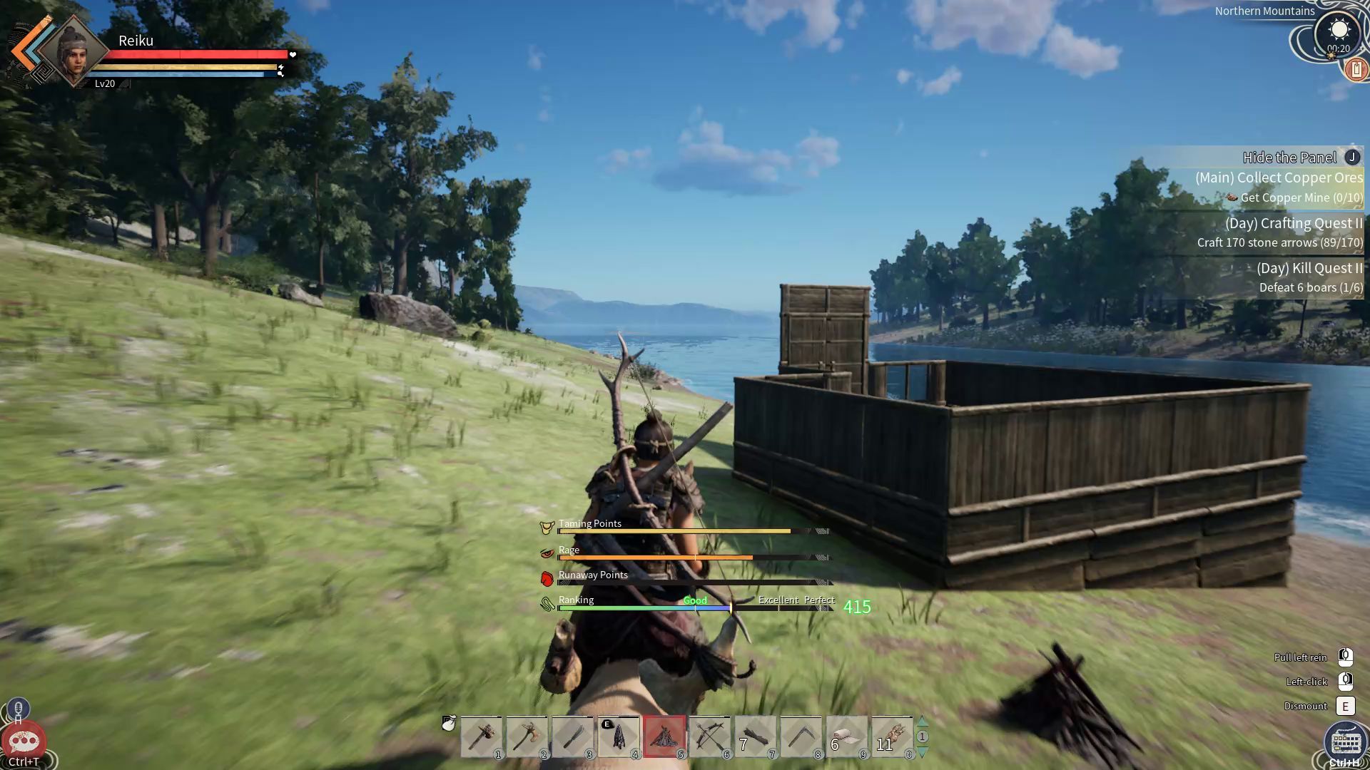 Taming a Horse in Myth of Empires Early Access Gameplay Overview