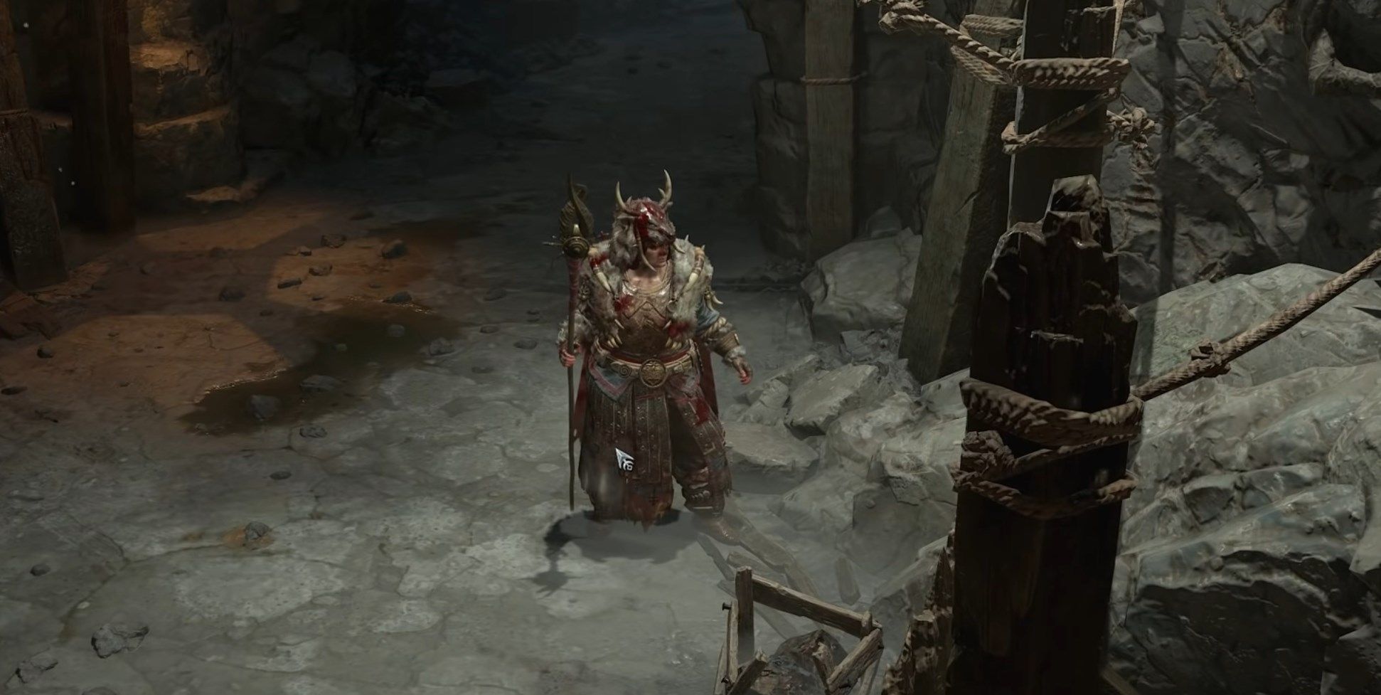 A Druid Getting Bloody