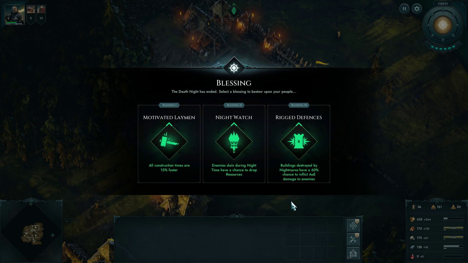 Age of Darkness Blessings After Surviving the Death Night