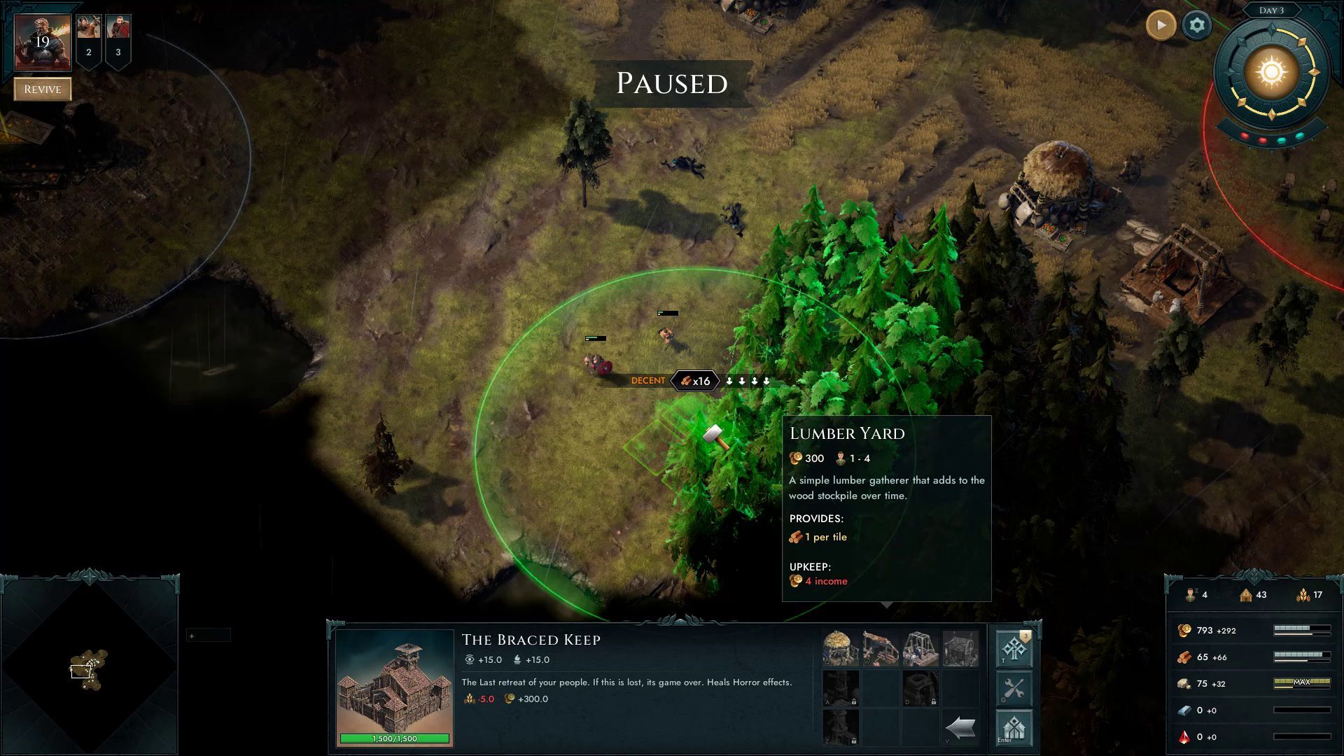 Age of Darkness Decent Lumber Yard Placement