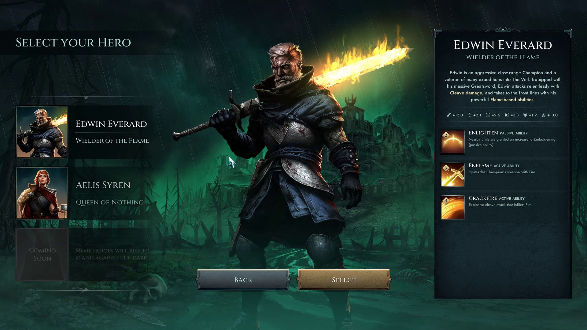 Age of Darkness Edwin Everard and Aelis Syren Heroes