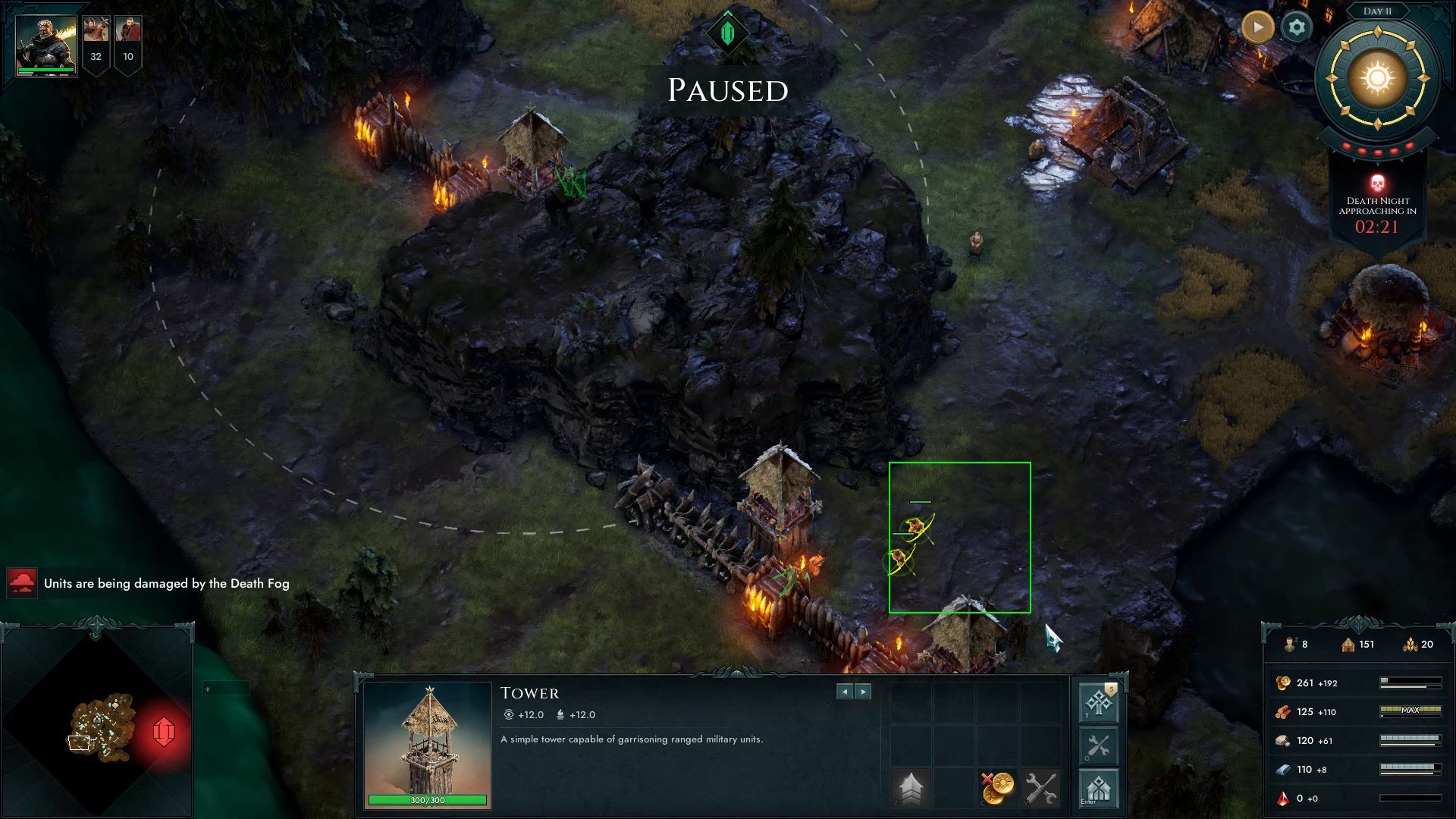 Age of Darkness Walls with Gates and Towers at Choke Points