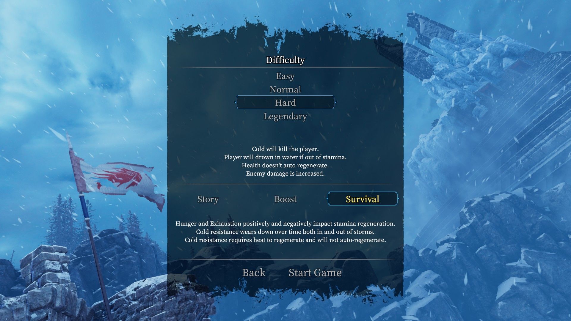 Easy, Normal, Hard, Legendary, Boost, Survival Difficulty Modes Praey For The Gods Impressions