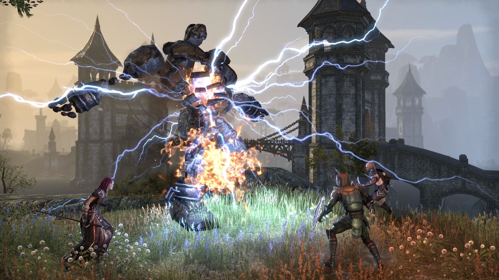 Elder Scrolls Online in Combat Against a World Boss