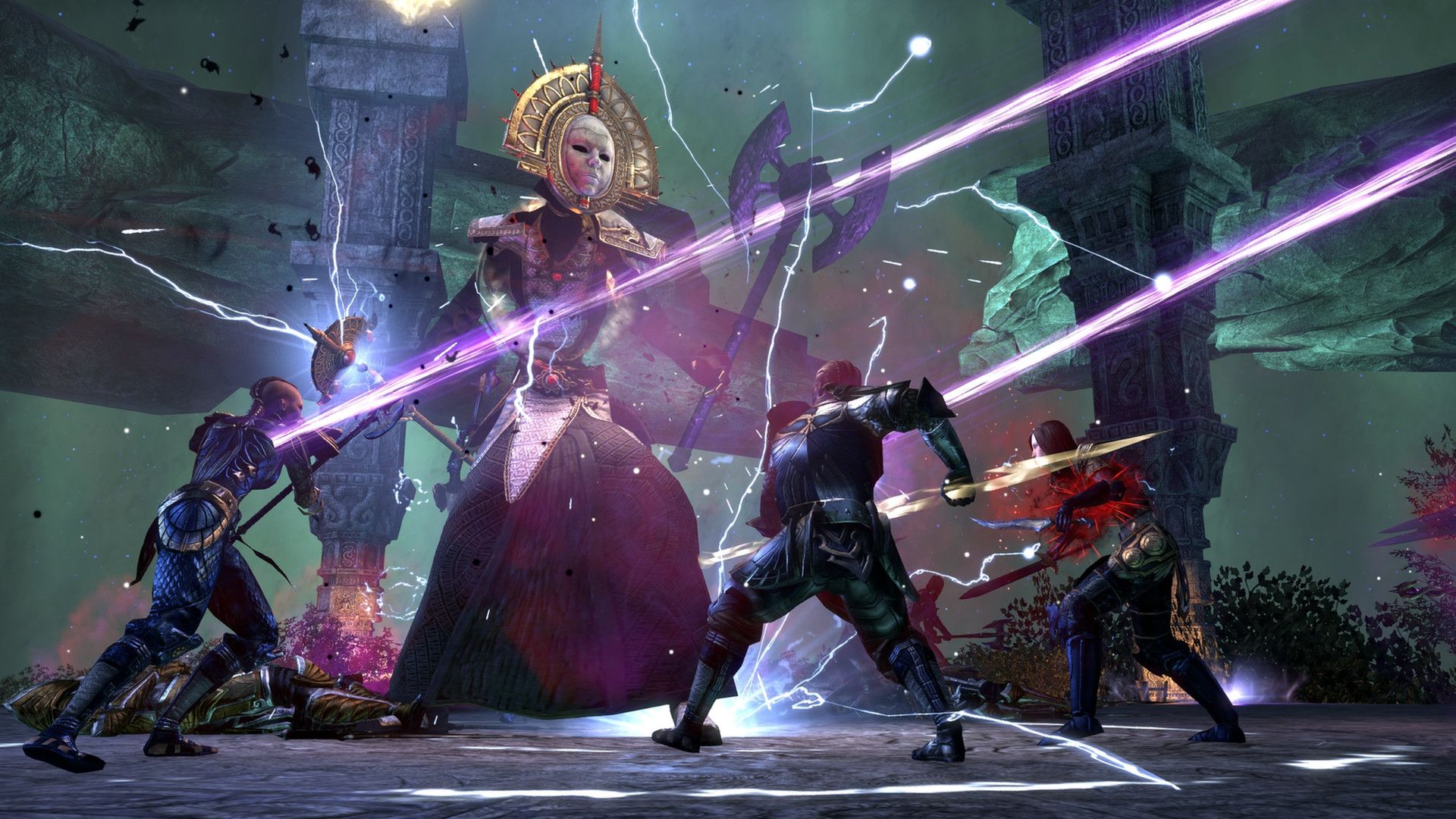 Elder Scrolls Online in Combat in a Dungeon