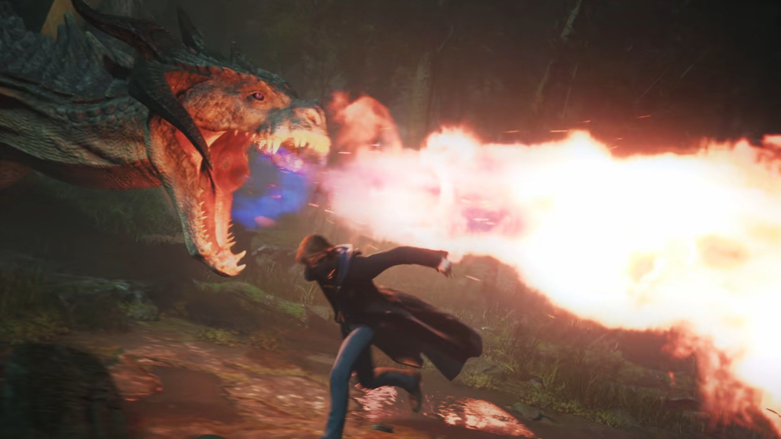 Hogwarts Legacy Against a Dragon Most Anticipated RPGs and Soulslike Games in 2022
