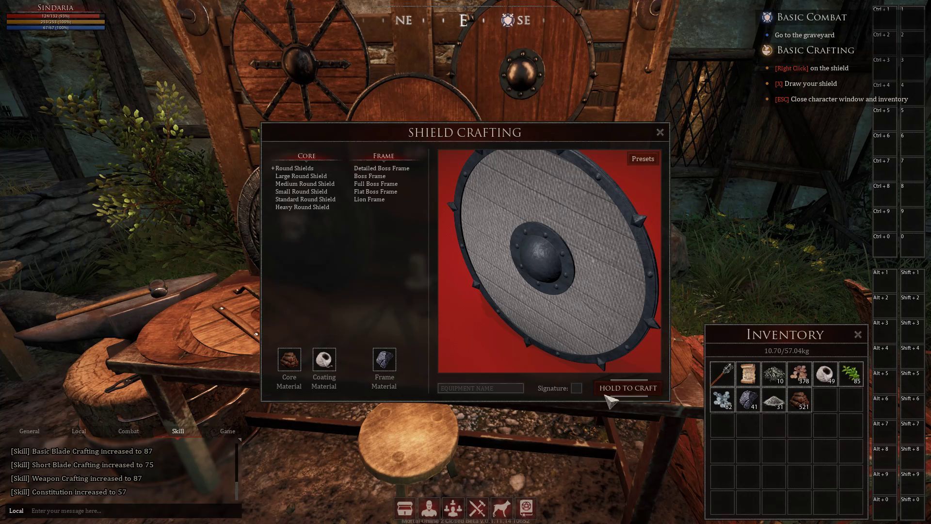 Mortal Online 2 Shield Crafting