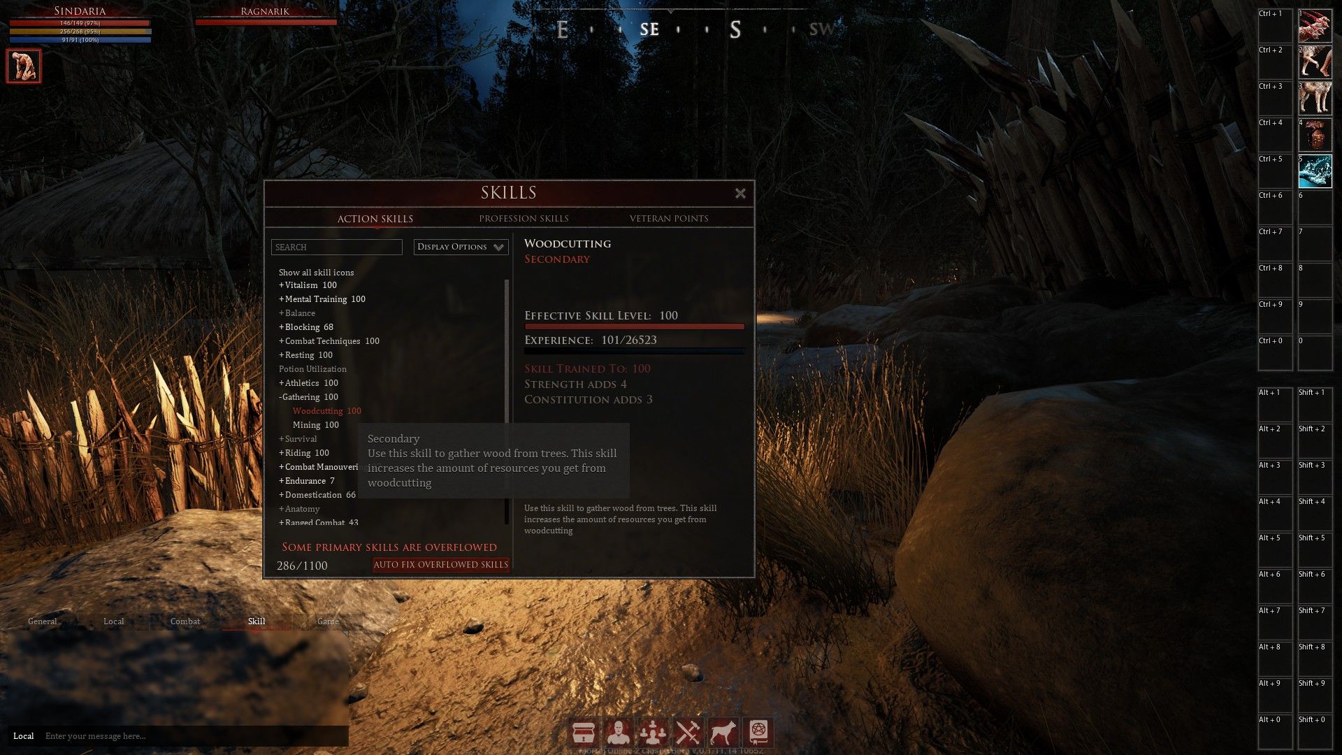 Mortal Online 2 Woodcutting Skill