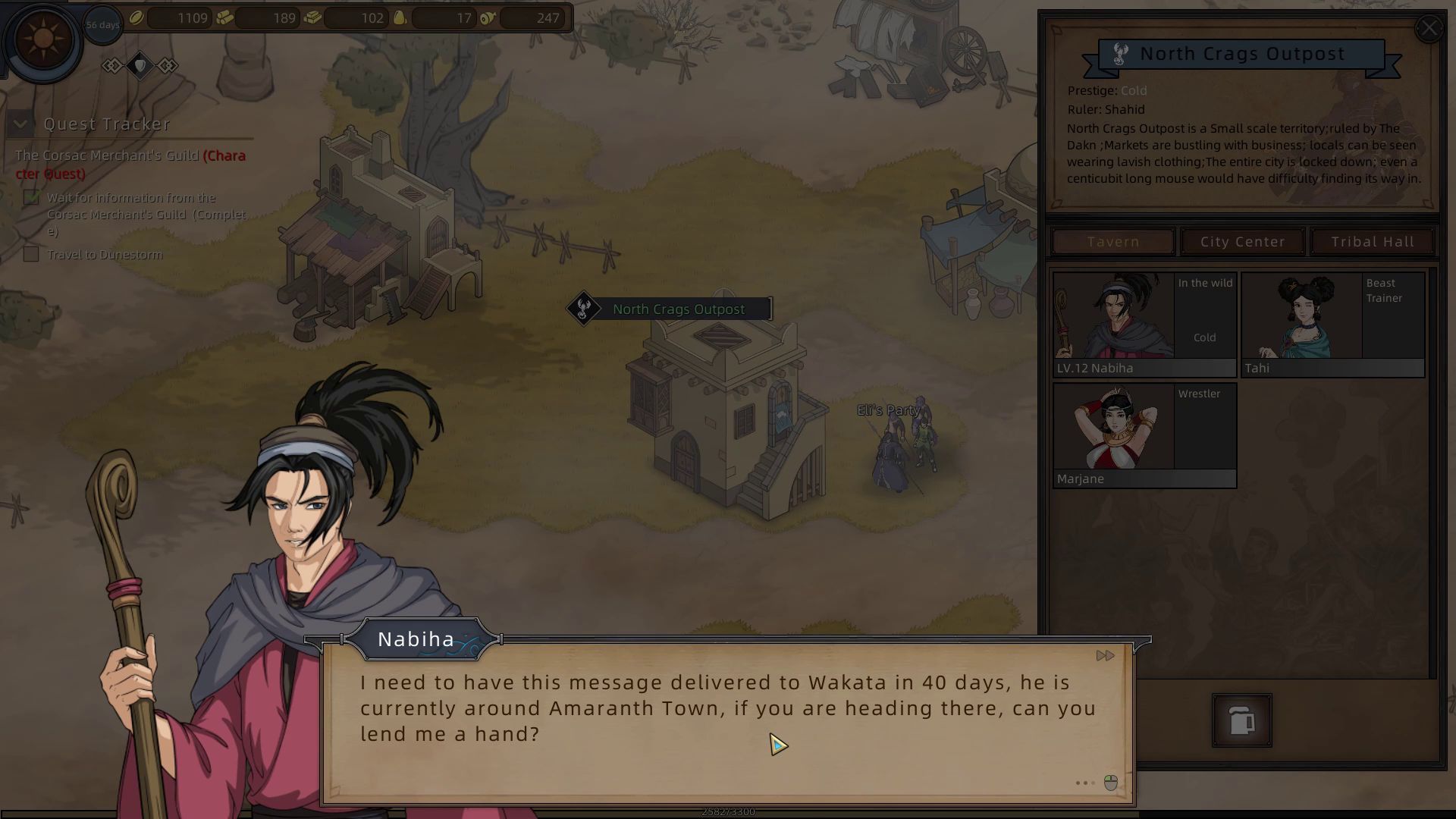 Sands of Salzaar Nabiha Deliver Letter Quest