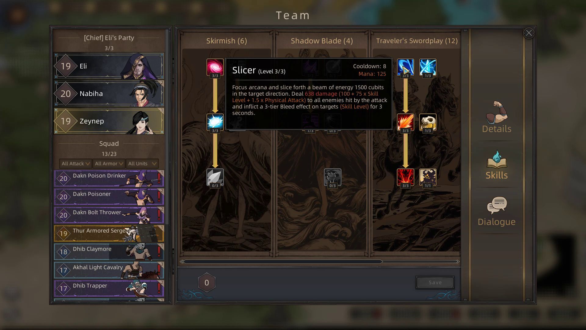 Sands of Salzaar Zeynep Traveler&rsquo;s Swordplay Skill Tree