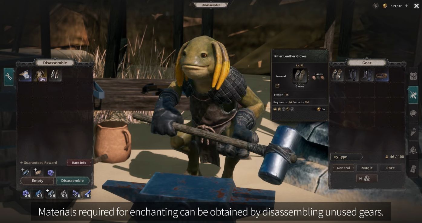 Undecember Gear Dismantling