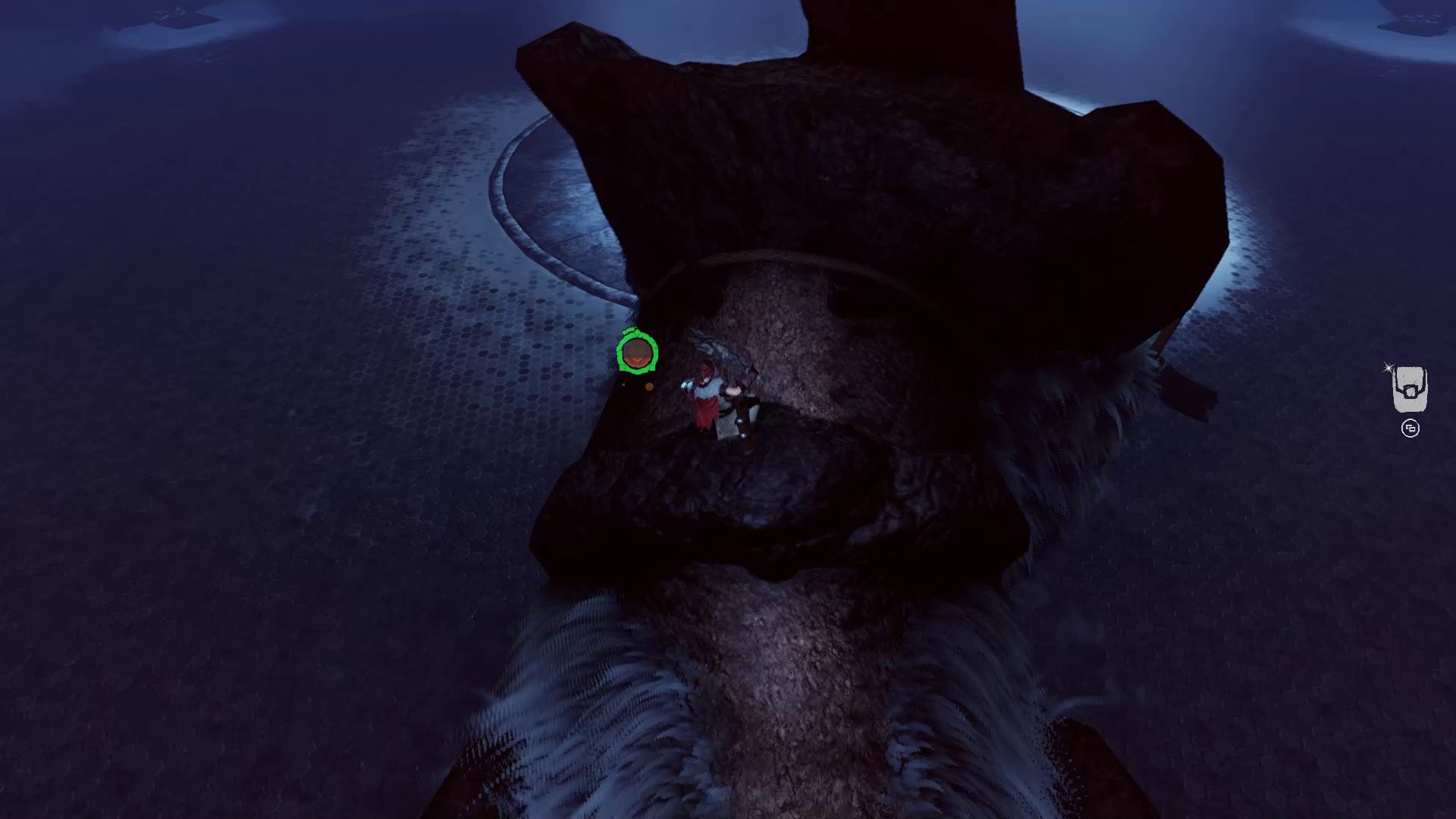 Walking on the Mammoth Boss in Combat Praey For The Gods Impressions