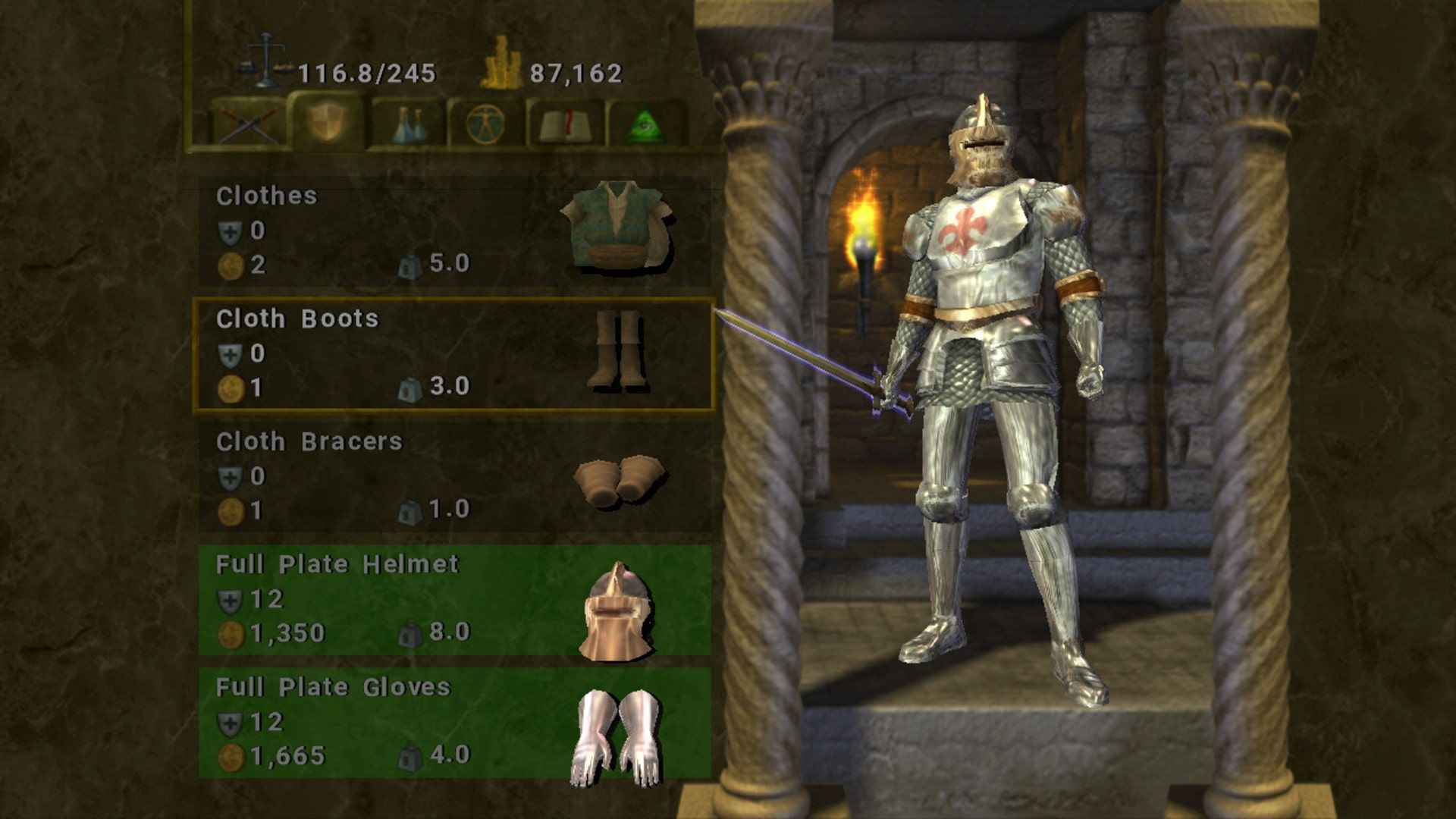 Inventory Screen