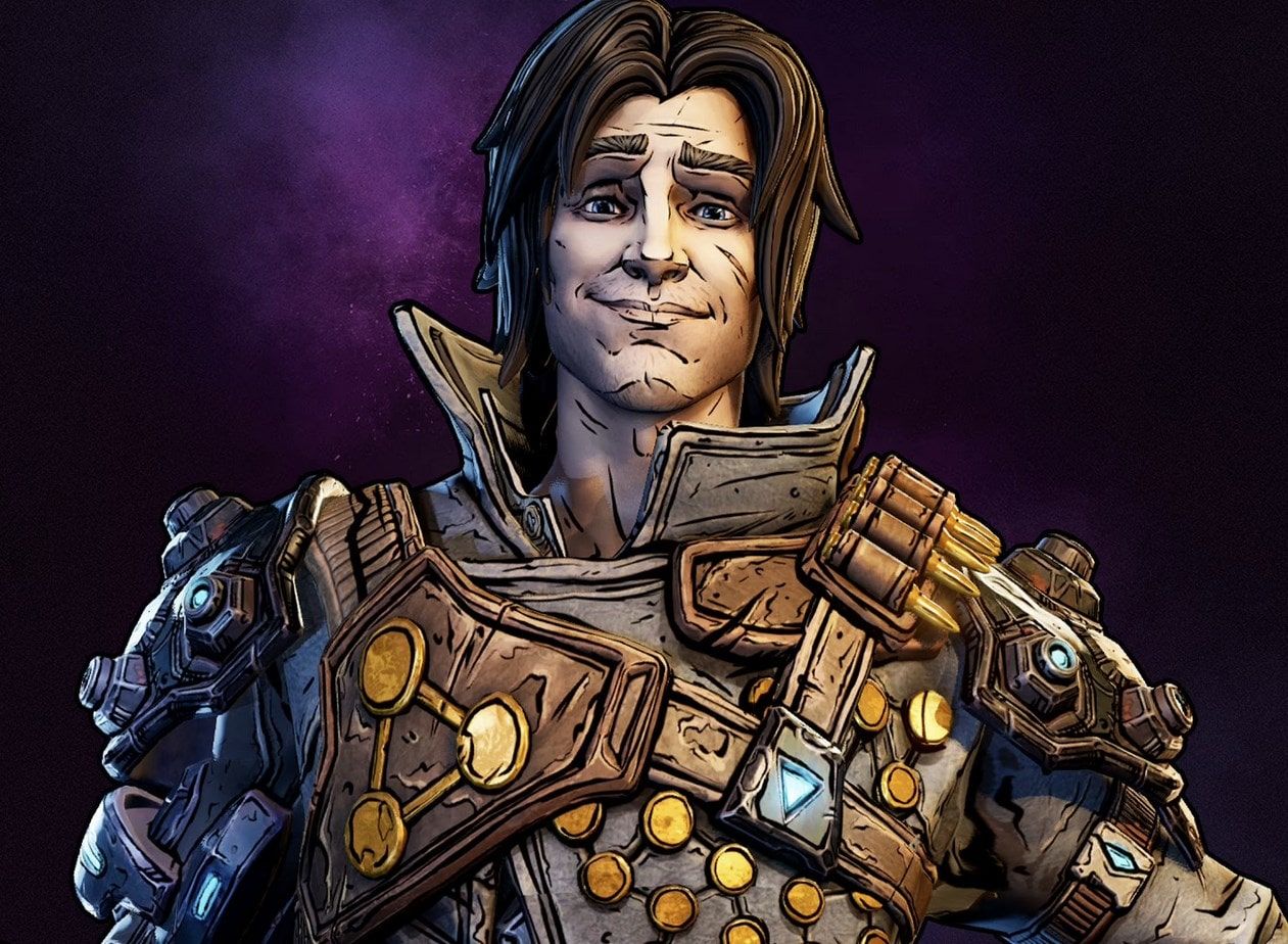 Valentine, looking heroic