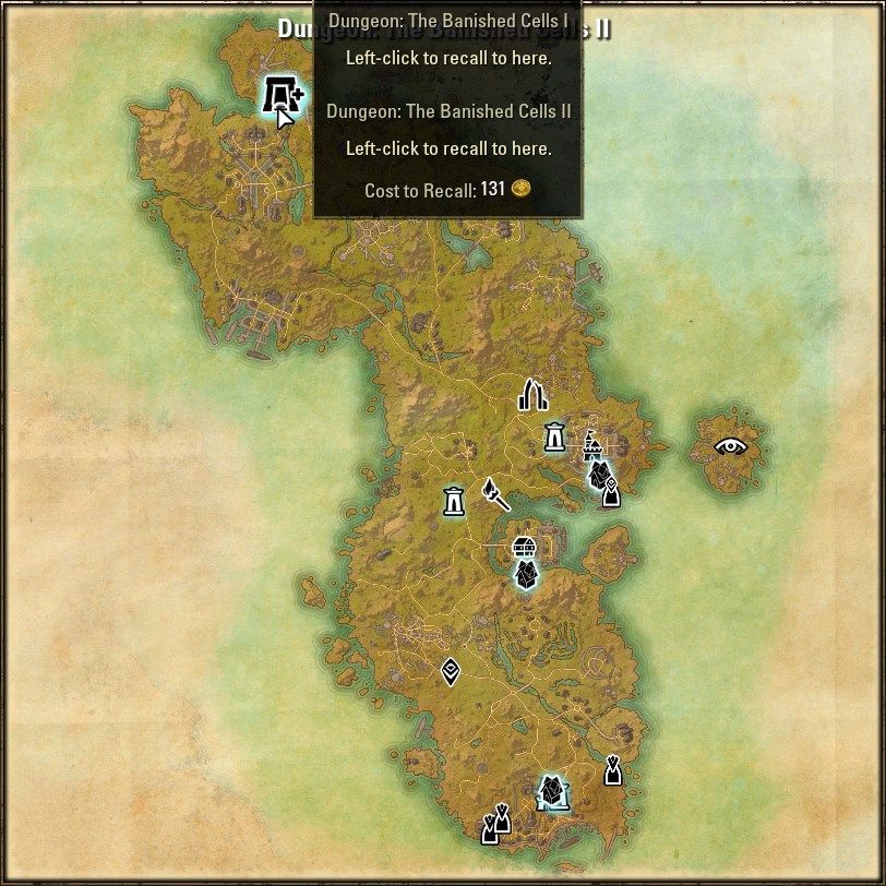 ESO Banished Cells I or II Dungeon in Auridon
