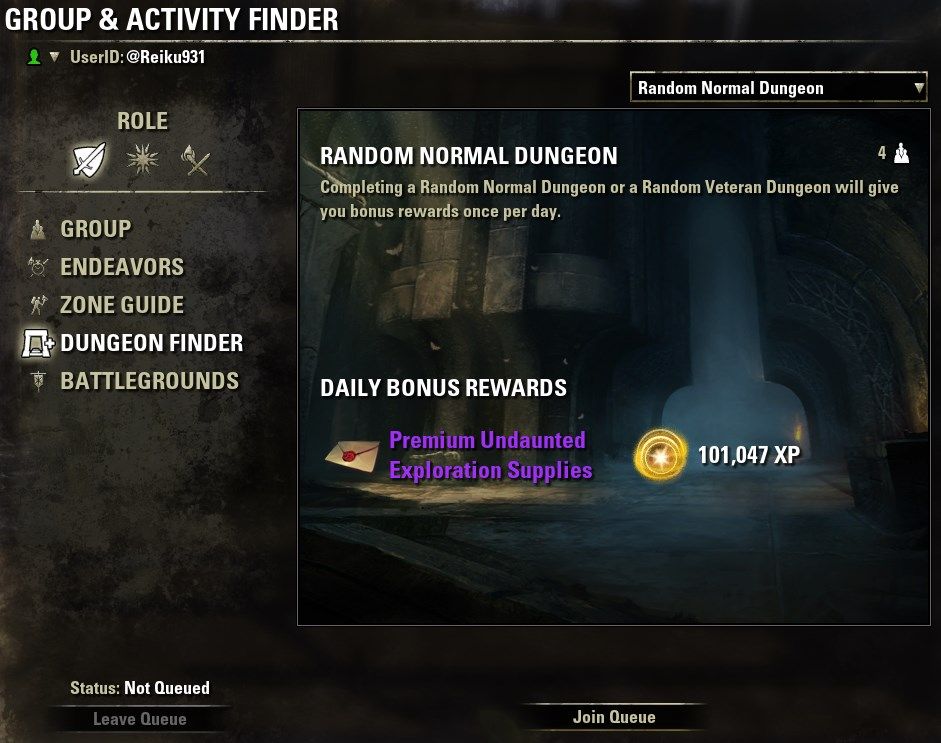ESO Dungeon Finder