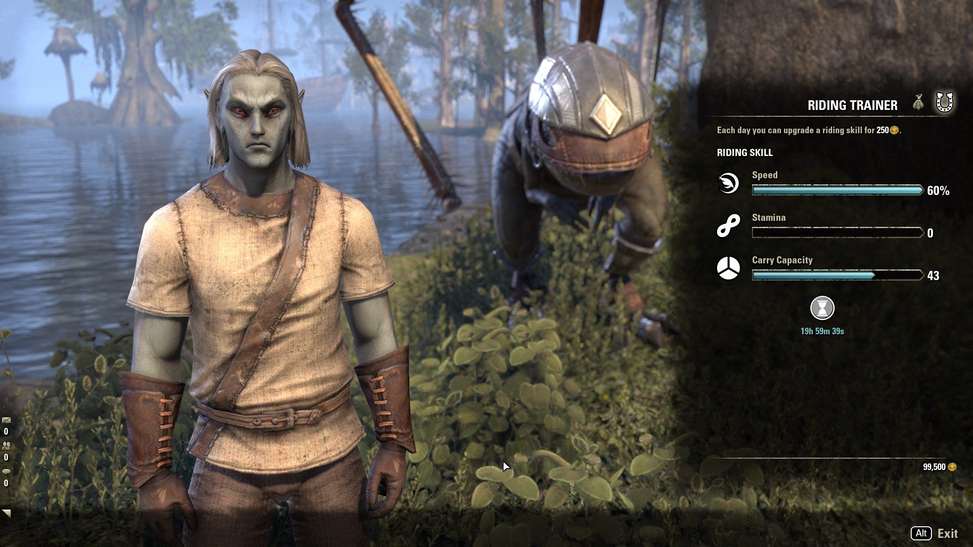 ESO Stablemaster and Mount Riding Skills