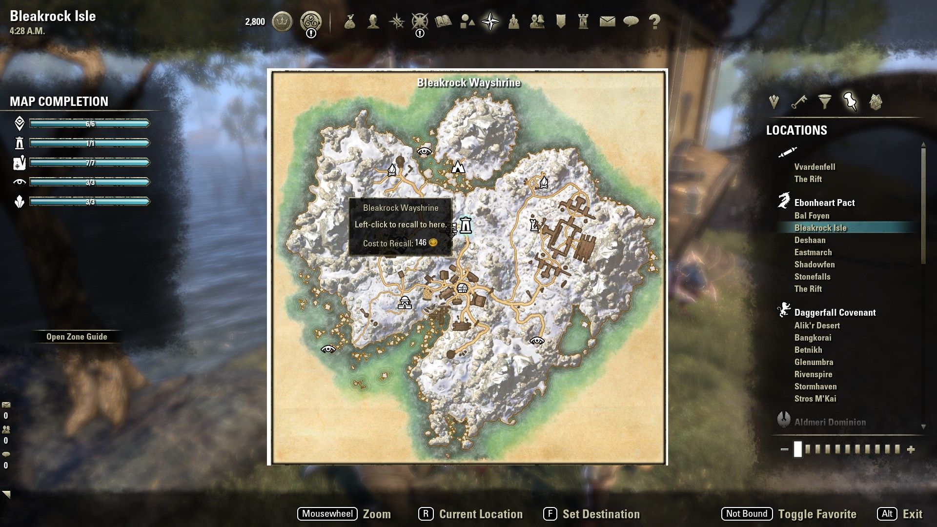 ESO Wayshrines