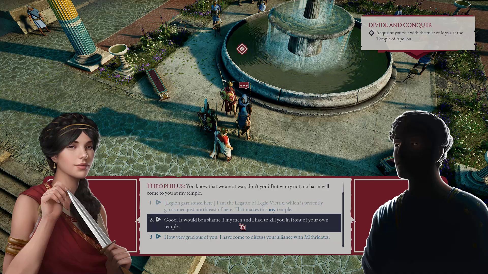 Expeditions Rome Choice-Based Dialogue