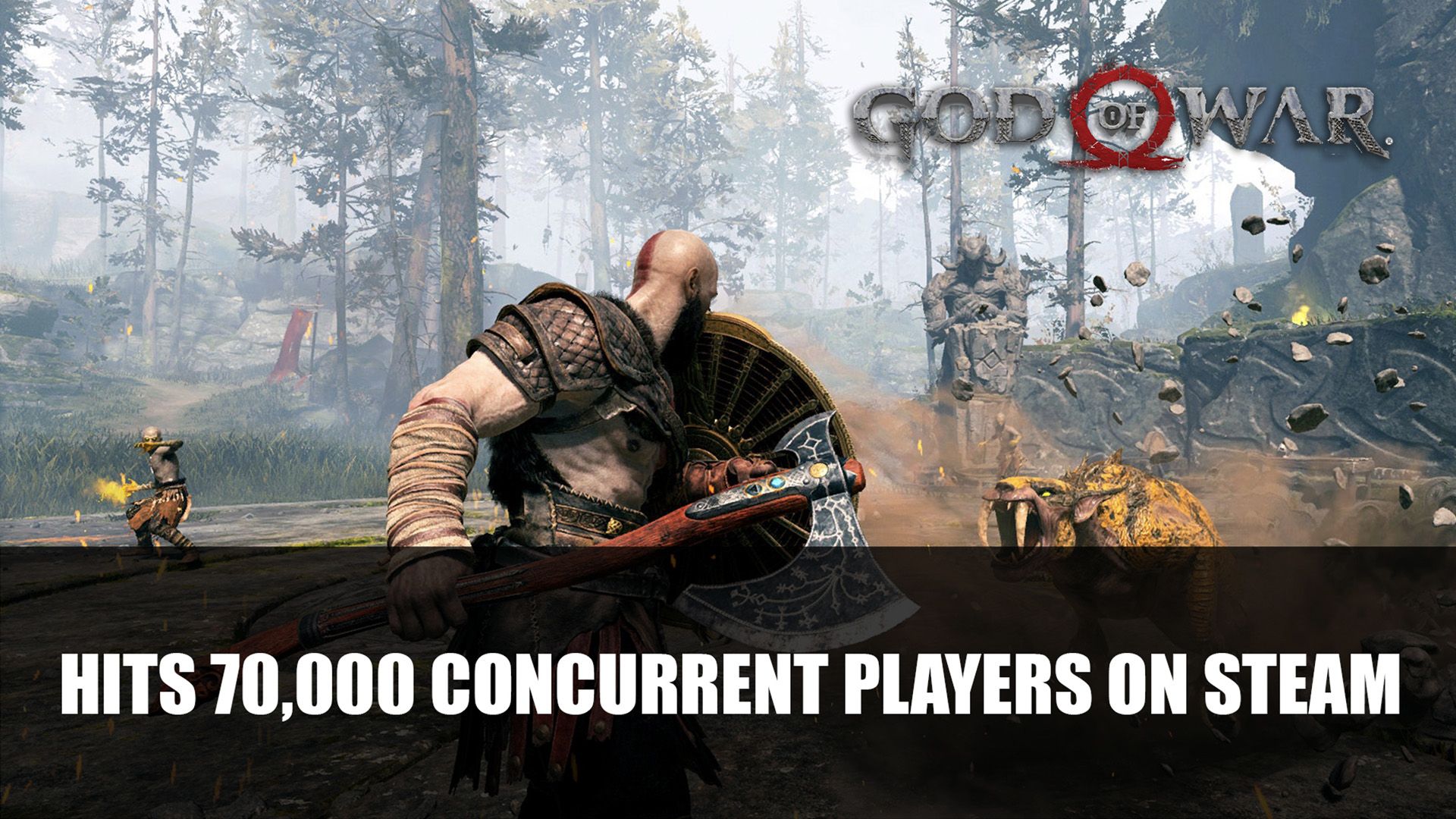 God of War Hits 70000 Concurrent Players on Steam