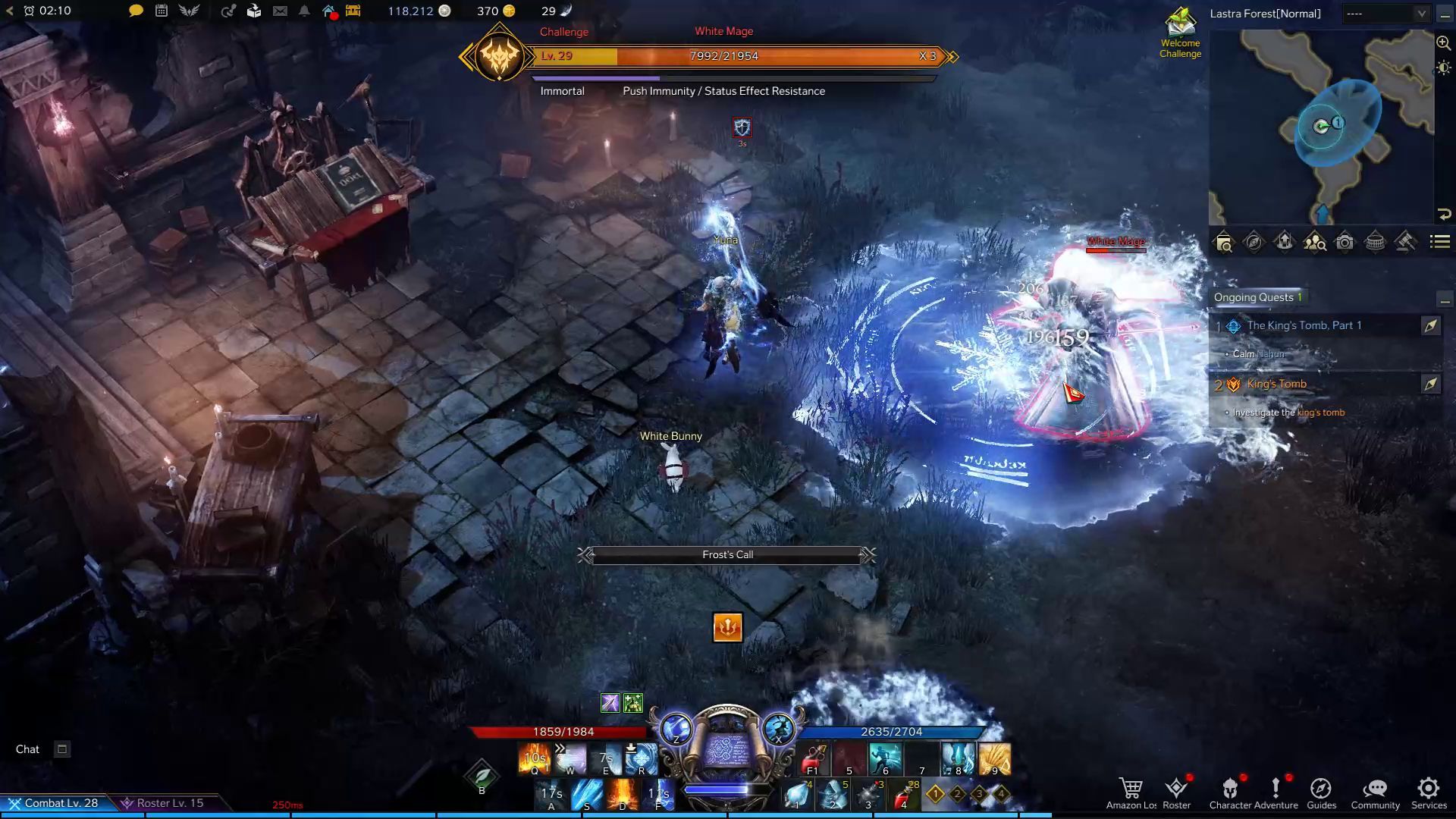 Lost Ark Sorceress Advanced Class Frost Spells in Combat