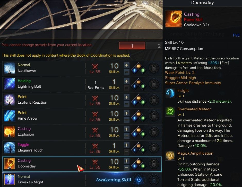 Lost Ark Sorceress Advanced Class Guide Doomsday Skill