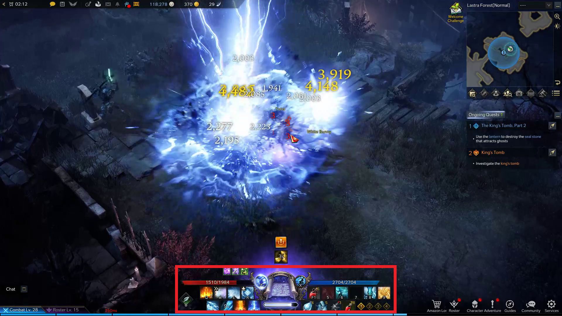 Lost Ark Sorceress Advanced Class Punishing Strike Skill in Combat