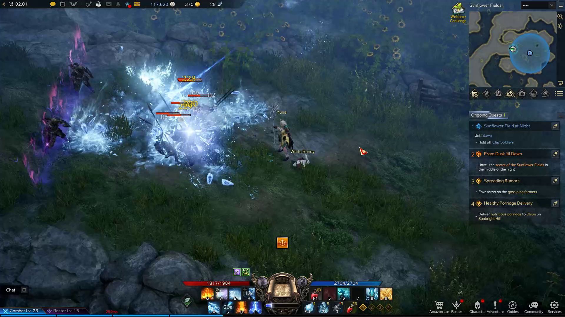 Lost Ark Sorceress Advanced Class Rime Arrow Skill in Combat